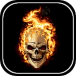 skulls live wallpaper android application logo